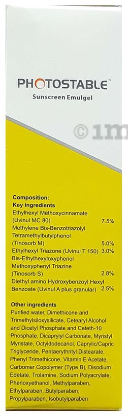 Bello Photostable Spf 40+ Sunscreen Emulgel