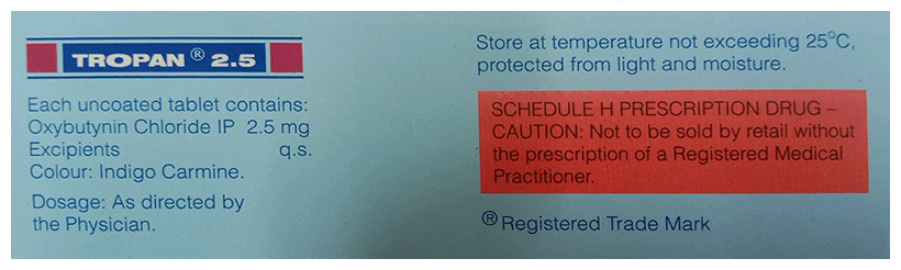 Tropan 2.5 Tablet
