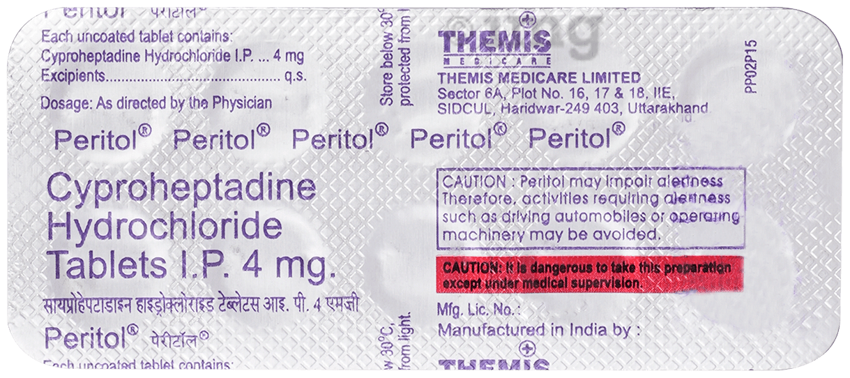 Peritol 4mg Tablet