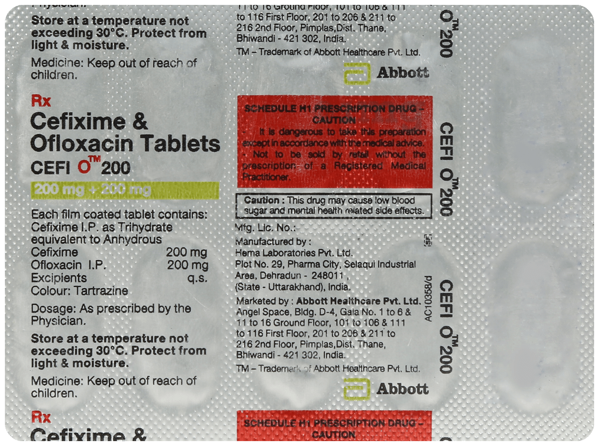Cefi O 200 Tablet