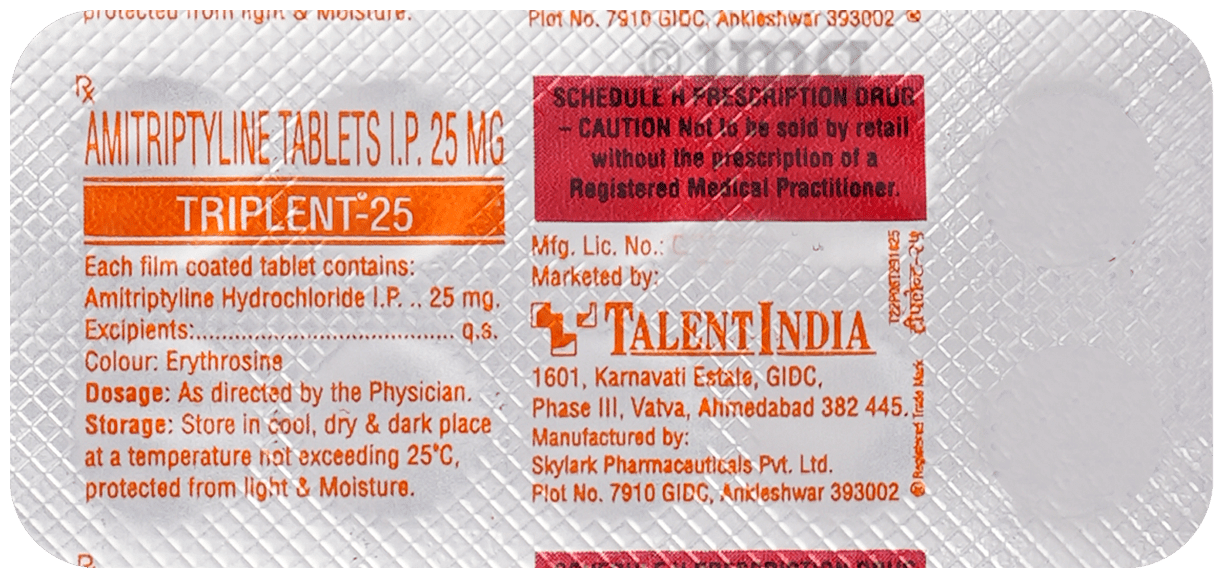 Triplent 25mg Tablet