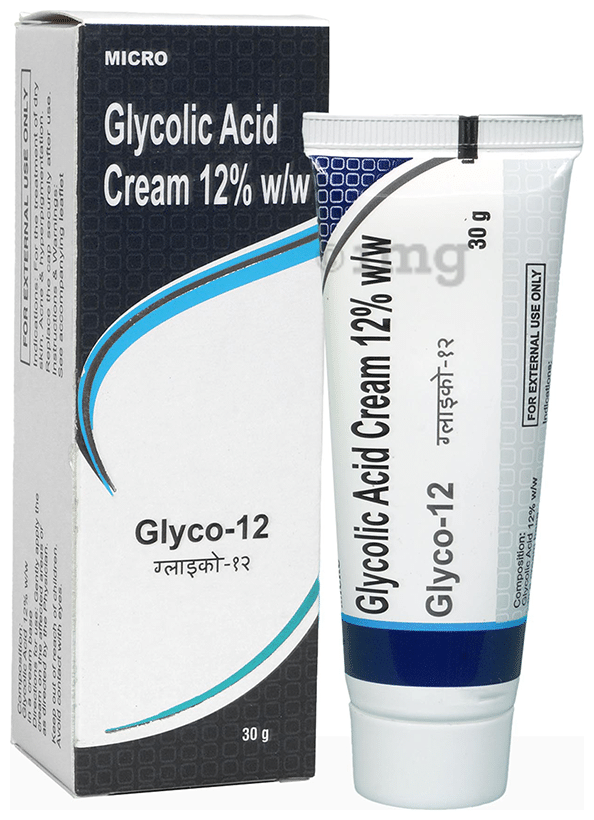Glyco-12 Glycolic Acid Cream | For Dry Skin, Acne &amp; Hyperpigmentation