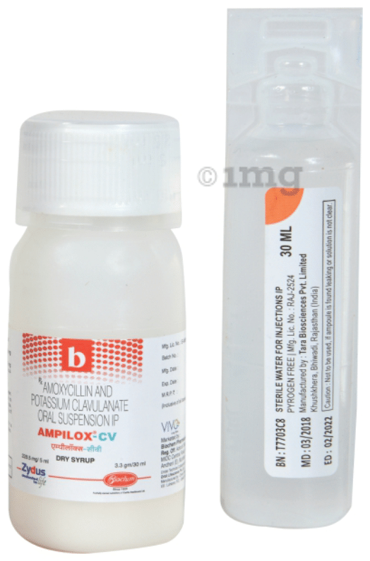 Ampilox CV 200 mg/28.5 mg Dry Syrup