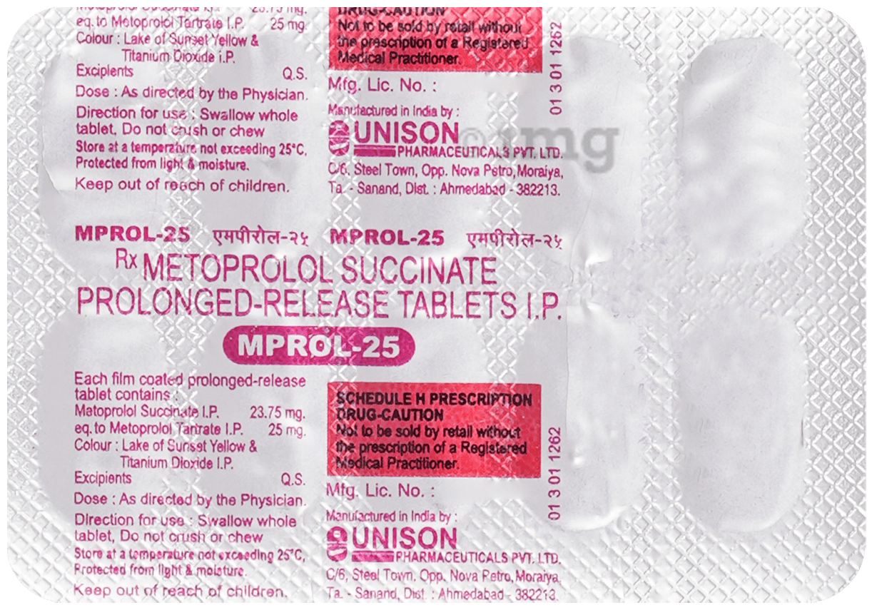 Mprol 25mg Tablet
