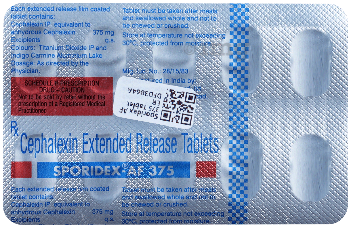 Sporidex AF 375 Tablet ER
