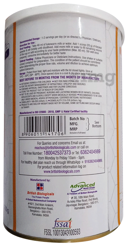 Keto Kid Powder Vanilla