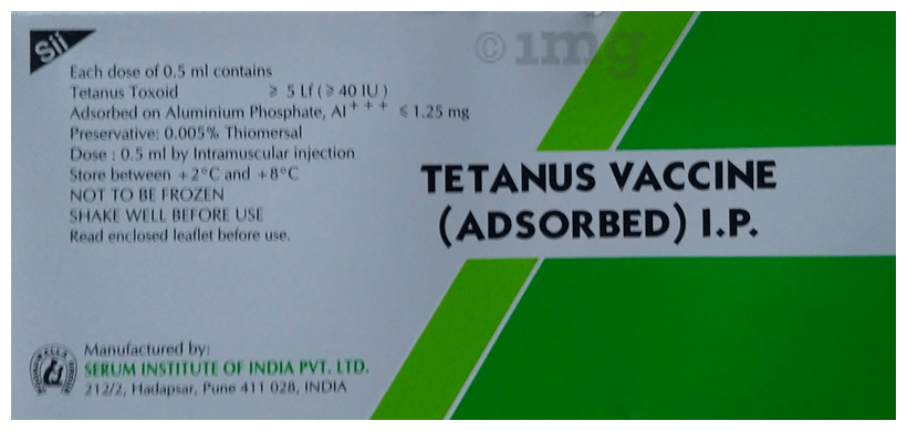 Tetanus Vaccine Adsorbed 0.5ml