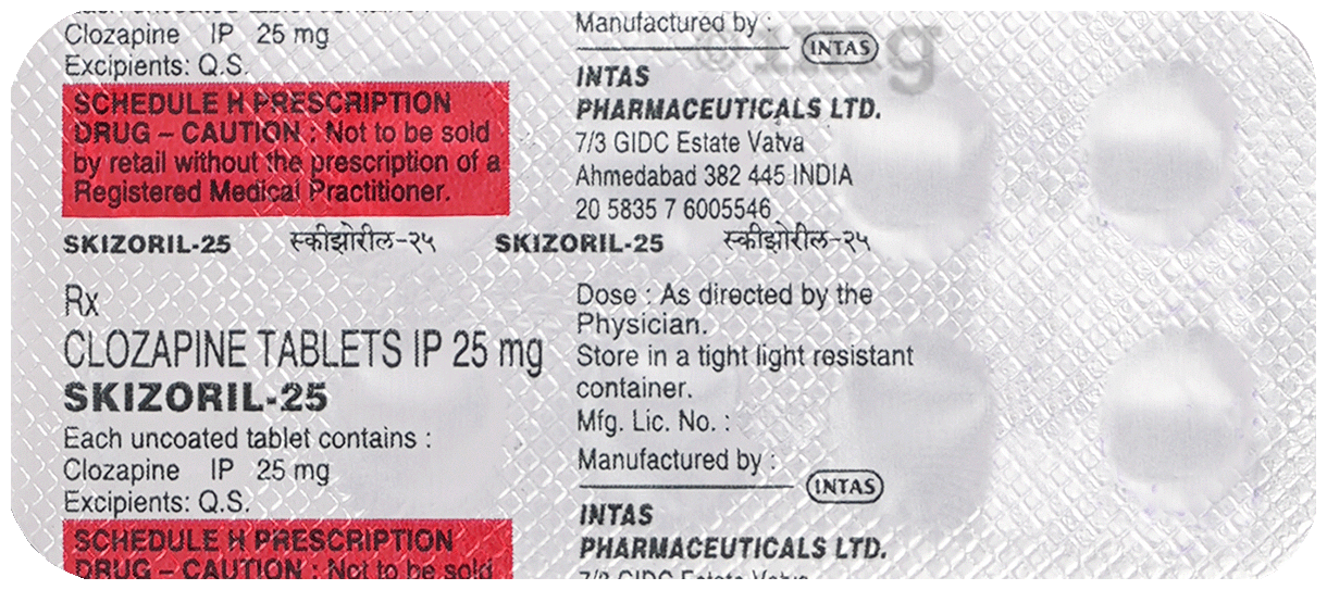 Skizoril 25mg Tablet