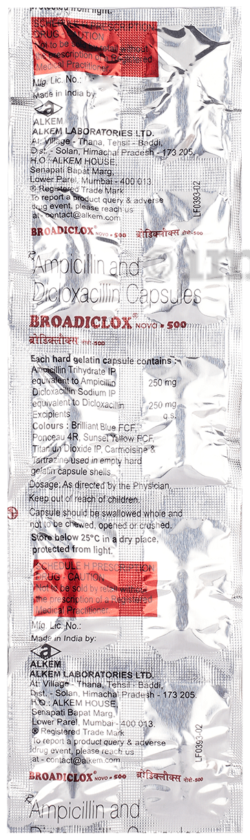 Broadiclox Novo 500 mg Capsule