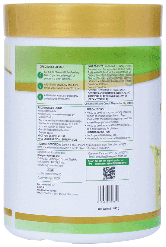 PentaSure Hepatic with Whey Protein, BCAA &amp; MCT | Flavour Powder Creamy Vanilla