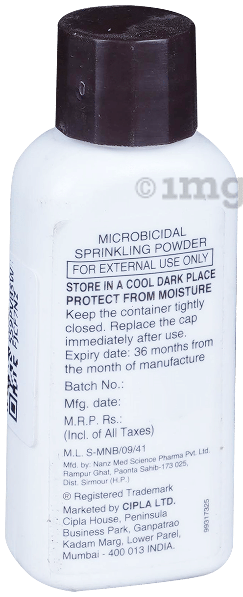 Cipladine Povidone Iodine 5% Microbicidal Powder for Skin Infections (10 gm)