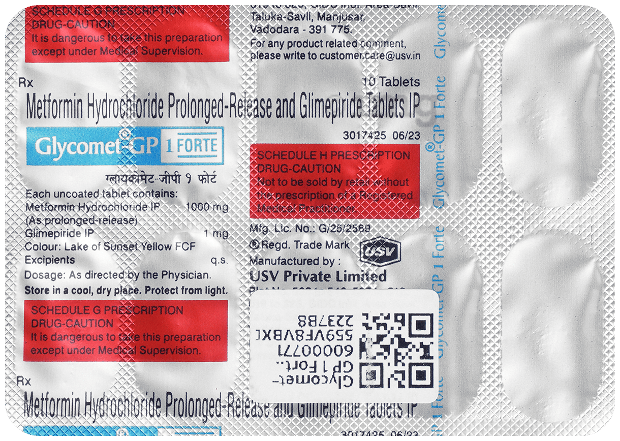 Glycomet-GP 1 Forte Tablet PR