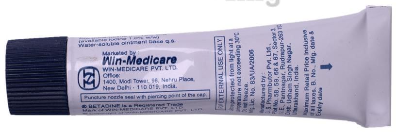Betadine 10% Ointment | Derma Care | Anti-septic &amp; Disinfectant Ointment