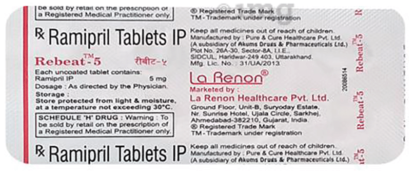 Rebeat 5mg Tablet