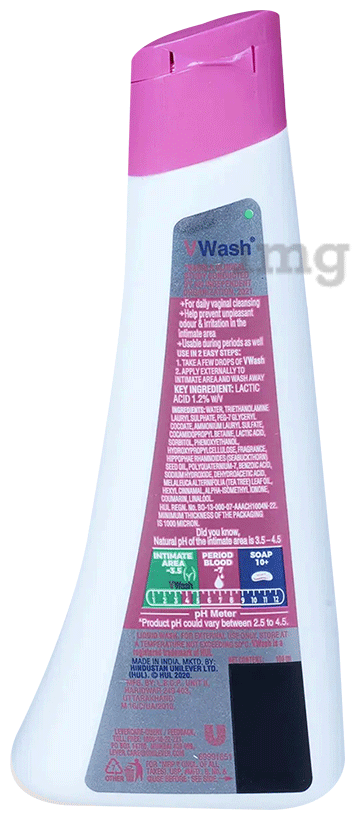 VWash Plus Expert Intimate Hygiene with Sea Buckthorn, Lactic Acid &amp; Tea Tree Oil | pH 3.5