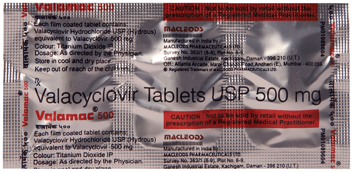 Valamac 500mg Tablet