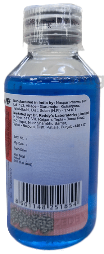 Zedex Plus Cough Syrup Sugar Free