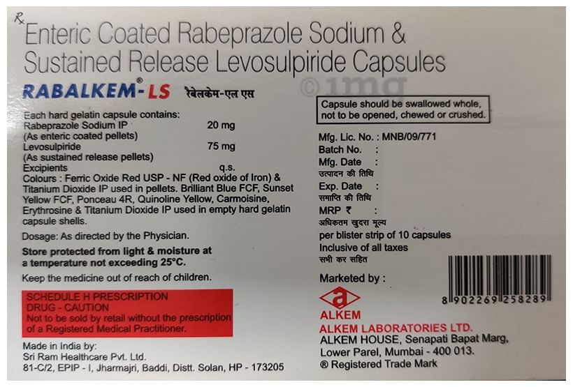 Rabalkem LS 75mg/20mg Capsule