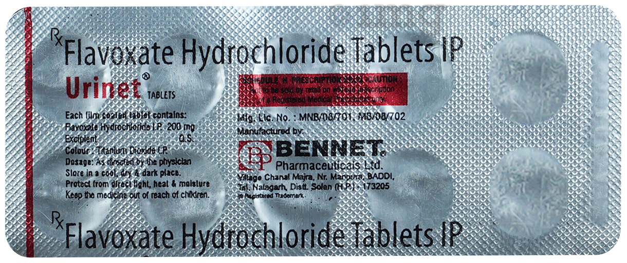 Urinet 200mg Tablet