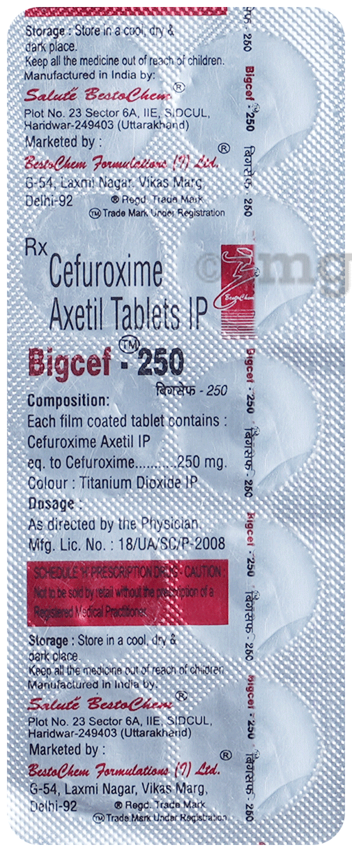 Bigcef 250 Tablet