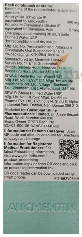 Augmentin DDS Suspension