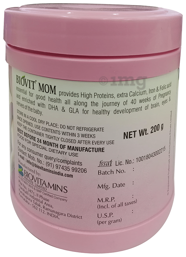Biovit Mom Whey Protein | For Baby's Brain, Eye &amp; Nerve Health | Powder