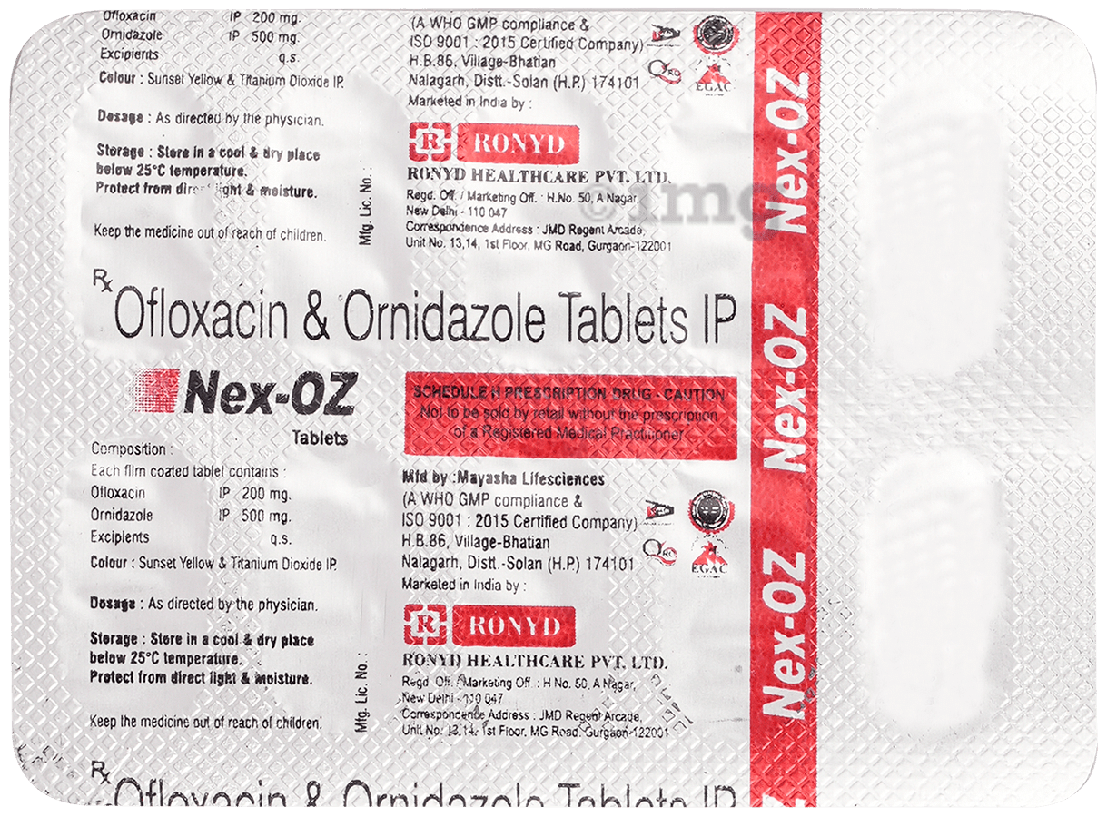 Nex Oz 200mg/500mg Tablet