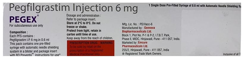 Pegex 6mg Injection