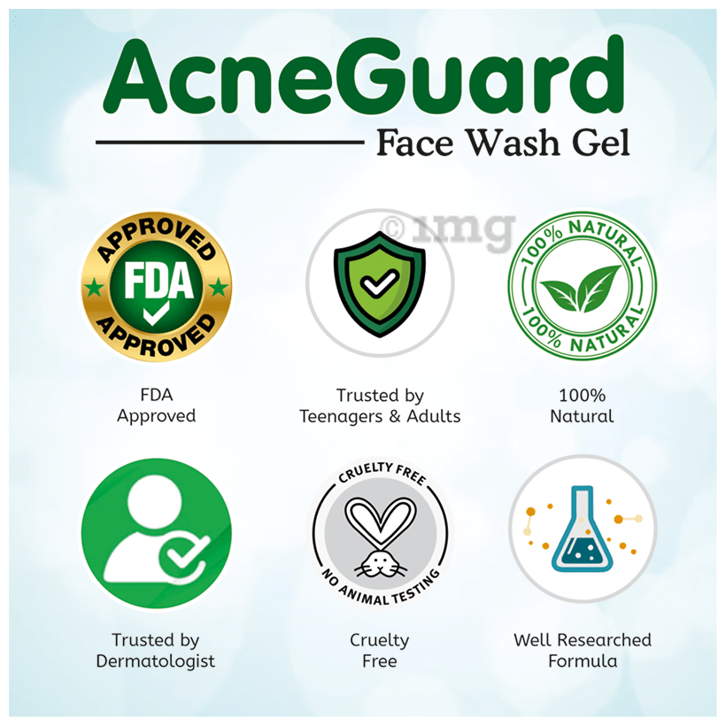 Acneguard Face Wash Gel | Clears Acne, Pimples &amp; Clogged Pores