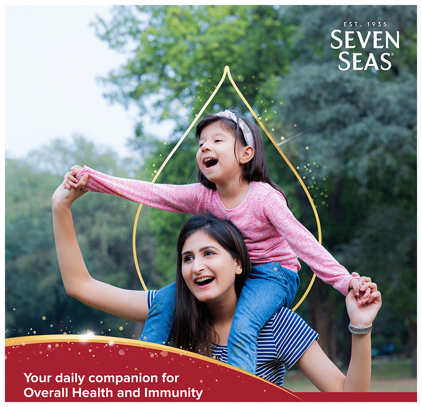 Seven Seas Seven Seas Original Cod-Liver Oil Capsule | For Brain, Bones, Eyes &amp; Immunity | Source of Vitamins A, D, EPA &amp; DHA | Nutrition Formula