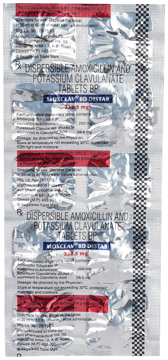 Moxclav BD Distab 228.5 Tablet