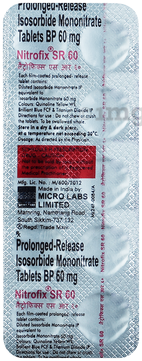 Nitrofix SR 60 Tablet