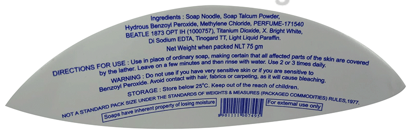 Perobar 2.5% Benzoyl Peroxide Cleansing Bar | For Acne &amp; Skin Infections