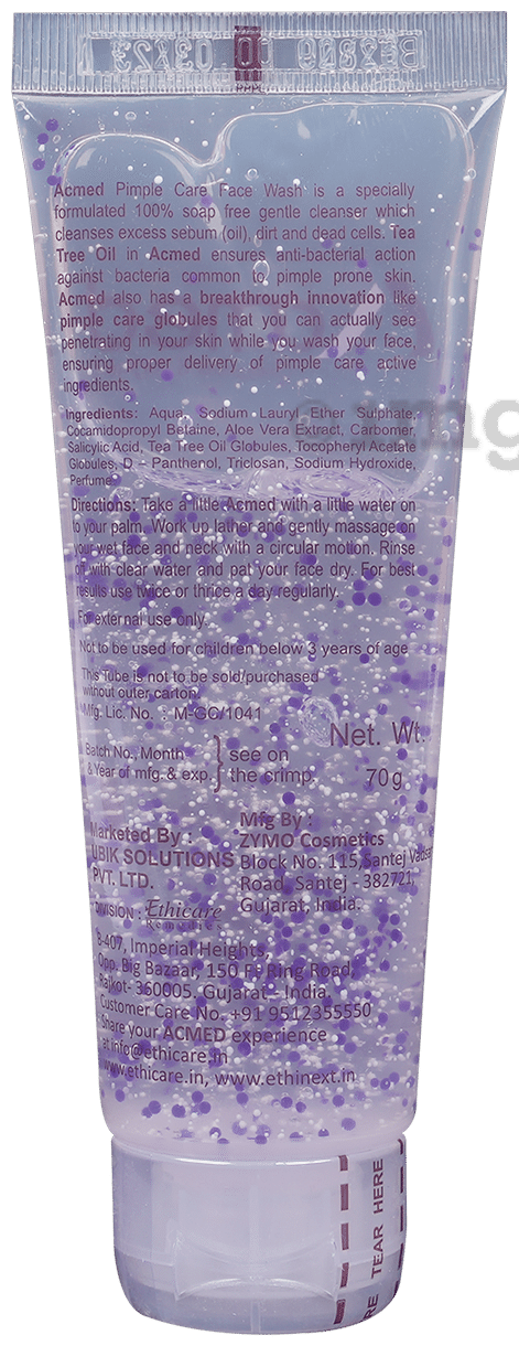 Acmed Gentle Pimple Care Face Wash | For Oily &amp; Acne Prone Skin | Paraben Free