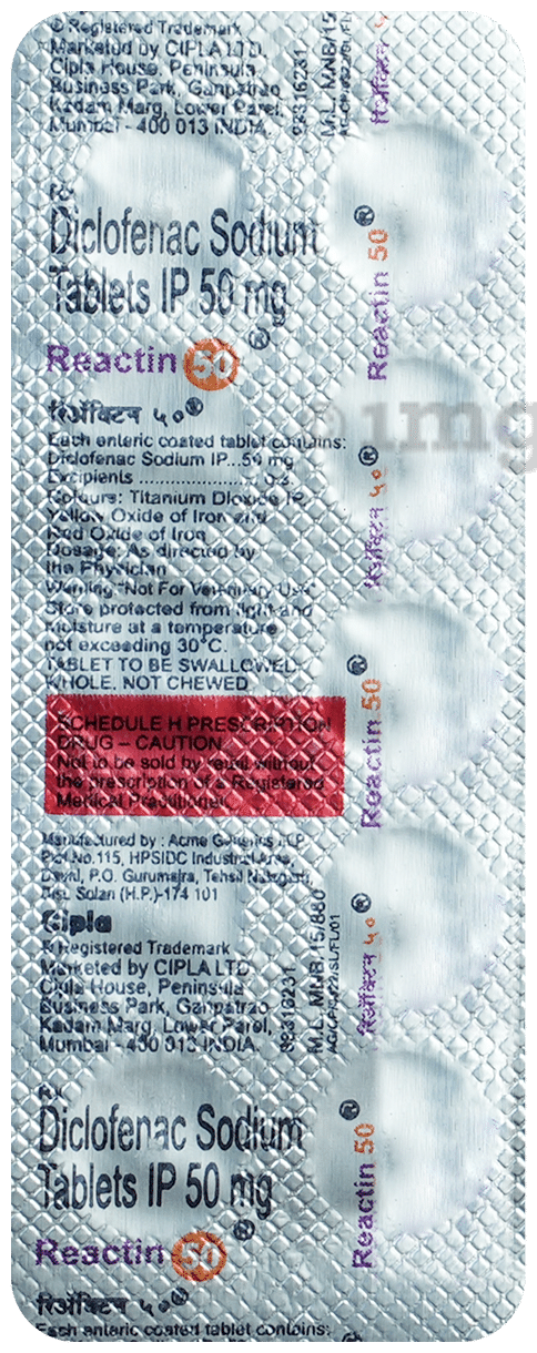 Reactin 50 Tablet