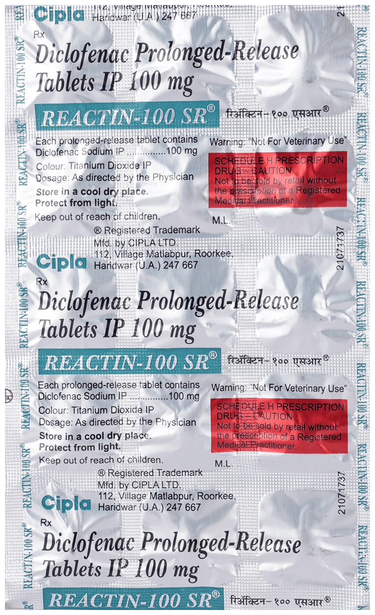 Reactin 100 SR Tablet
