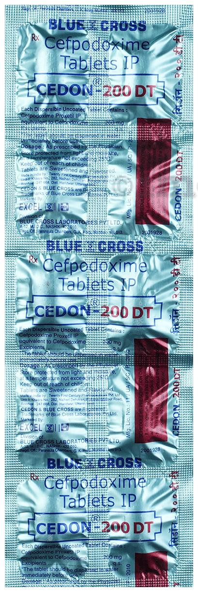 Cedon 200mg Tablet DT