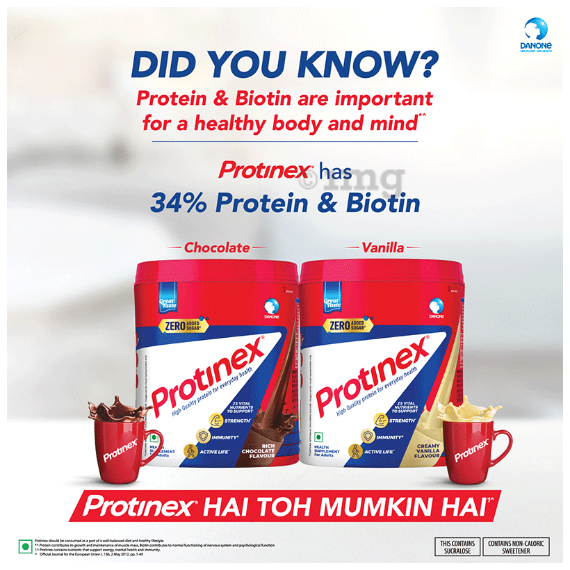 Protinex High Quality Protein | Nutritional Drink for Immunity &amp; Strength | Zero Added Sugar | Creamy Vanilla Powder