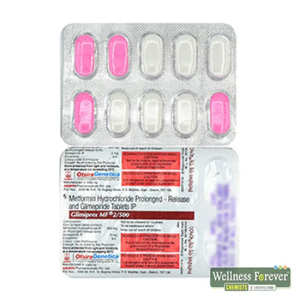 GLIMIPREX-MF 2/500MG 10TAB