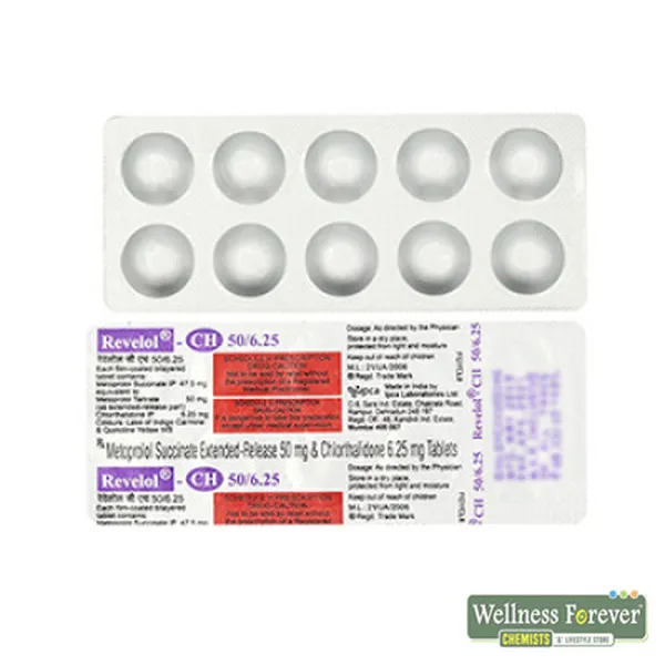 REVELOL-CH 50/6.25MG 10TAB