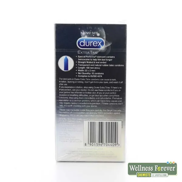 DUREX LOVE SEX EXTRA TIME CONDOMS - 10 COUNT