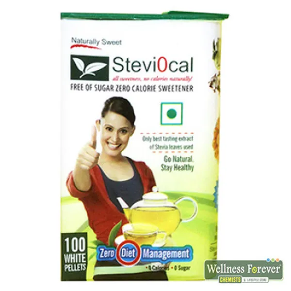 STEVIOCAL NATURAL SWEETENER - 100 PELLETS