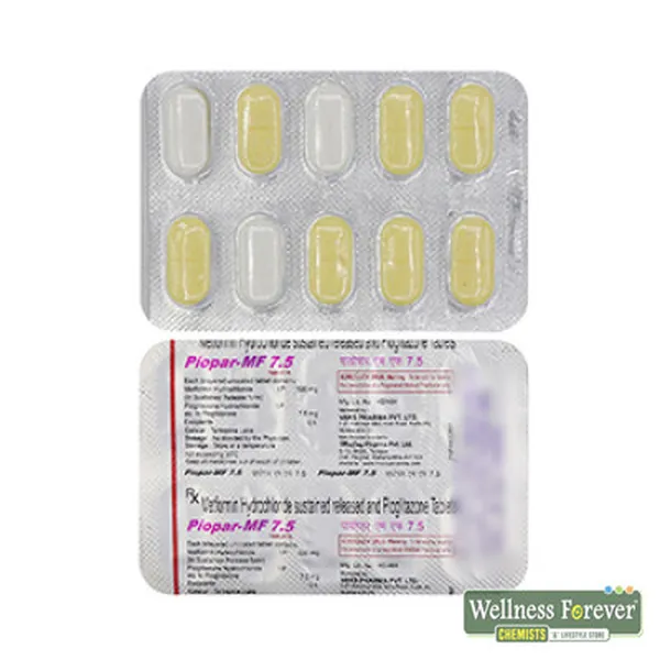 PIOPAR-MF 7.5MG 10TAB