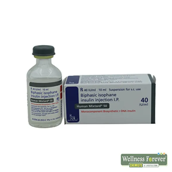 HUMAN MIXTARD 50/40IU 10ML VIAL