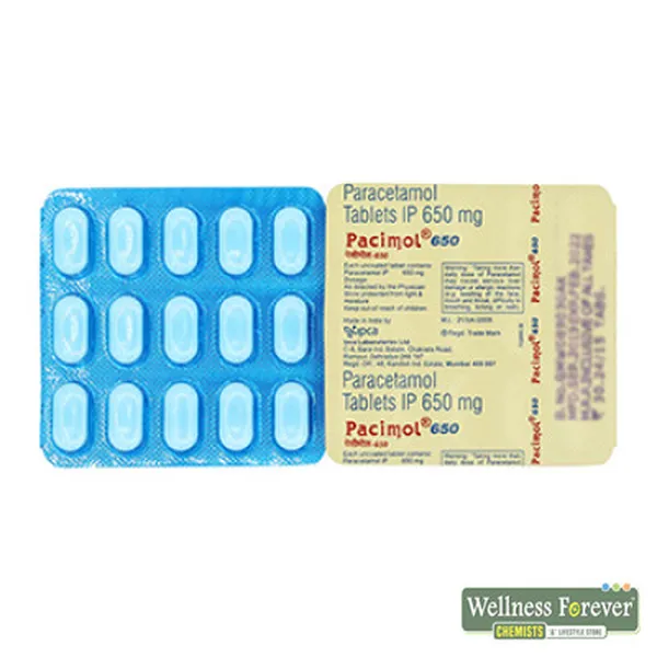 PACIMOL 650MG 15TAB