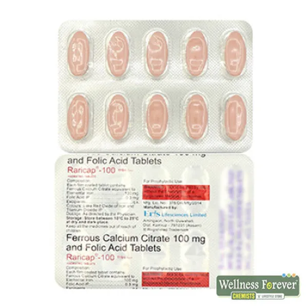 RARICAP 100MG 10TAB
