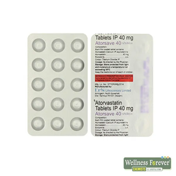 ATORSAVE 40MG 15TAB