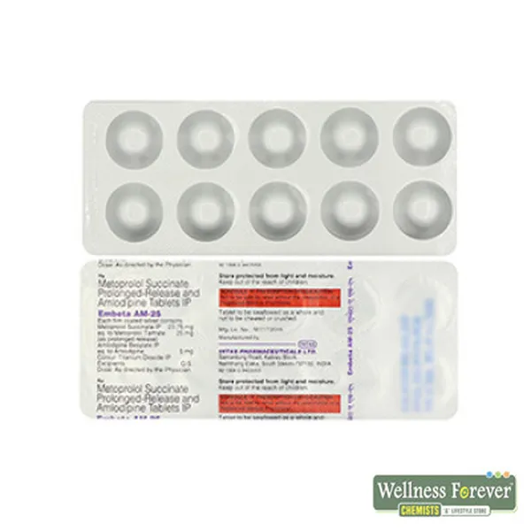 EMBETA-AM 25MG 10TAB