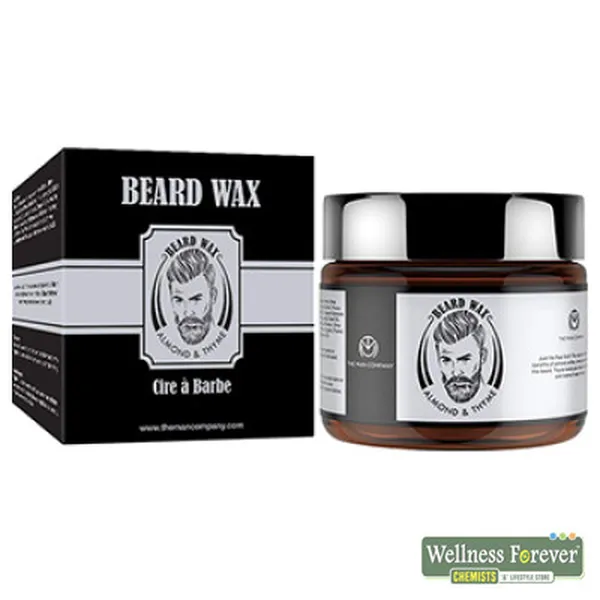 THE MAN COMPANY BEARD WAX - ALMOND AND THYME, 50GM