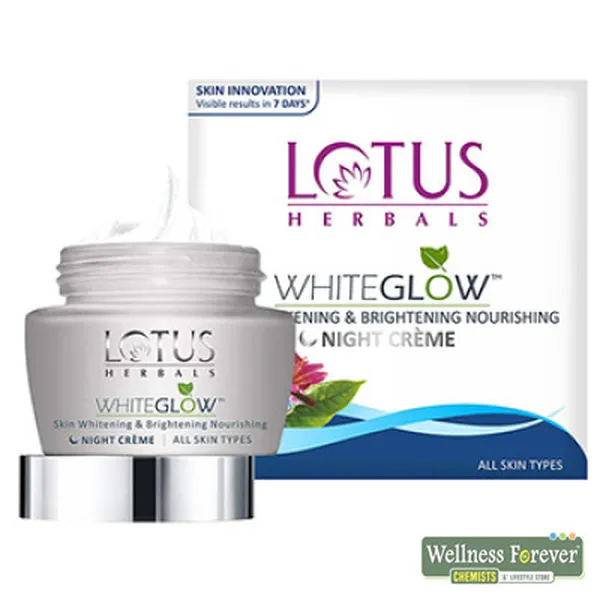 LOTUS HERBALS WHITENING AND BRIGHTENING NOURISHING NIGHT CREAM - 60GM